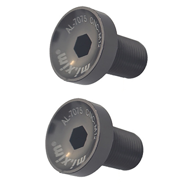Mi.xim 2 cái Giá đỡ dưới cùng cho xe đạp M12 Bộ quây trục vít MTB Xe đạp đường bộ Bộ quây Tay quay Cố định Bu lông Vít xe đạp Màu đen