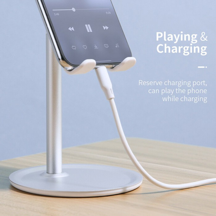 Giá đỡ điện thoại để bàn có thể điều chỉnh được tiện dụng thích hợp cho iPhone và Samsung