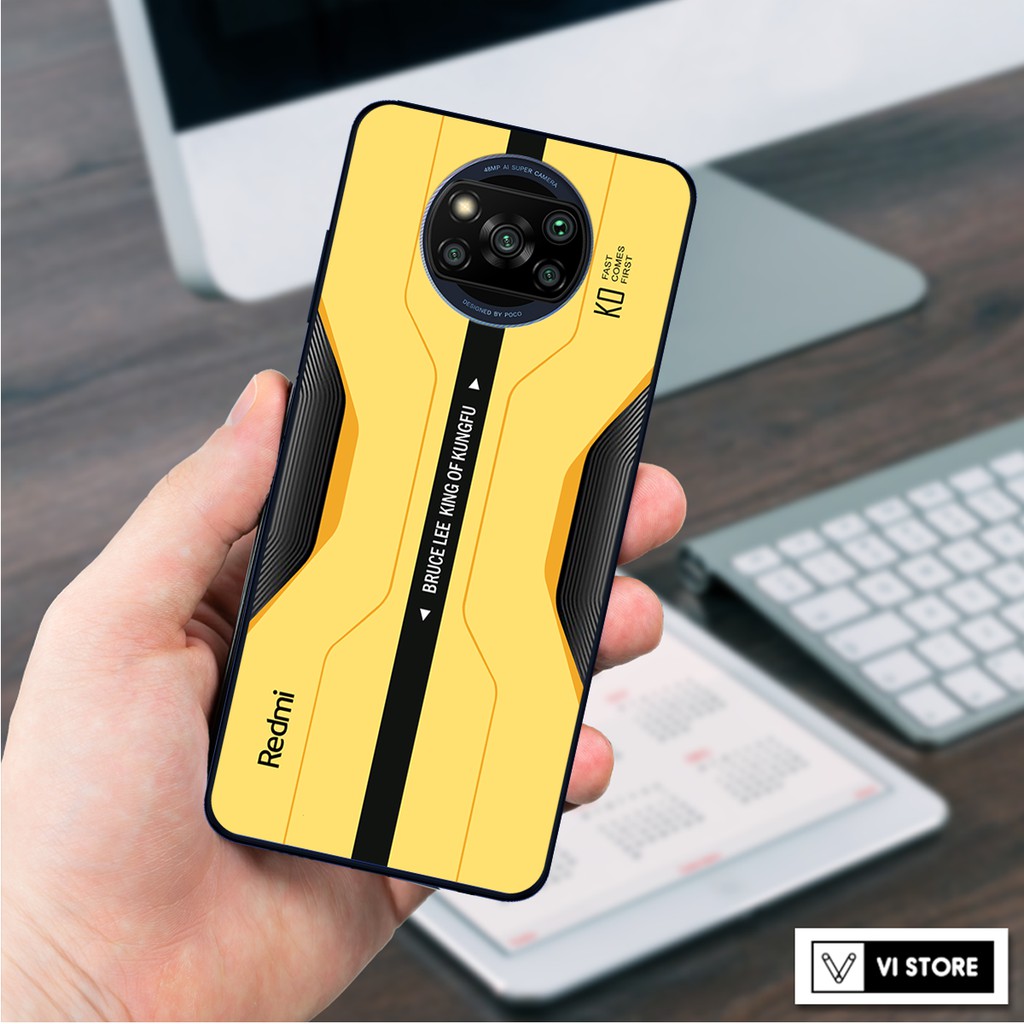 Ốp lưng kính cường lực Xiaomi Poco X3 NFC, poco X3 pro - Bruce Lee edition