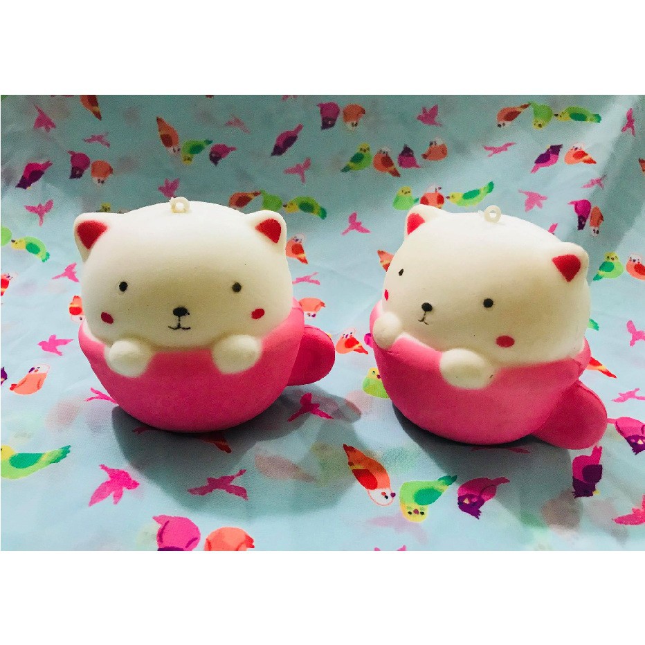 ( cốc mèo vừa) SQUISHY CỐC MÈO LV PHỐI MÀU DỄ THƯƠNG -thegioidochoi127 đẹp (rẻ)