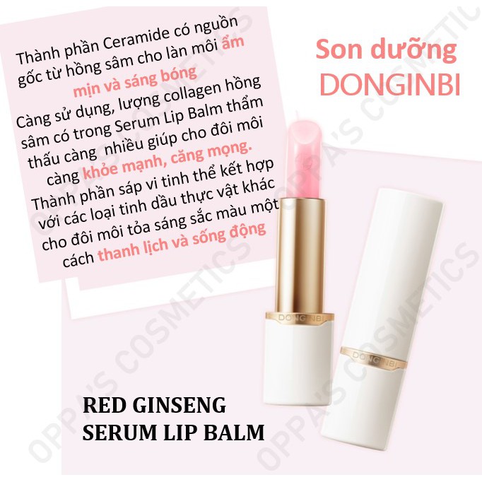 Son dưỡng DONGINBI RED GINSENG SERUM LIP BALM