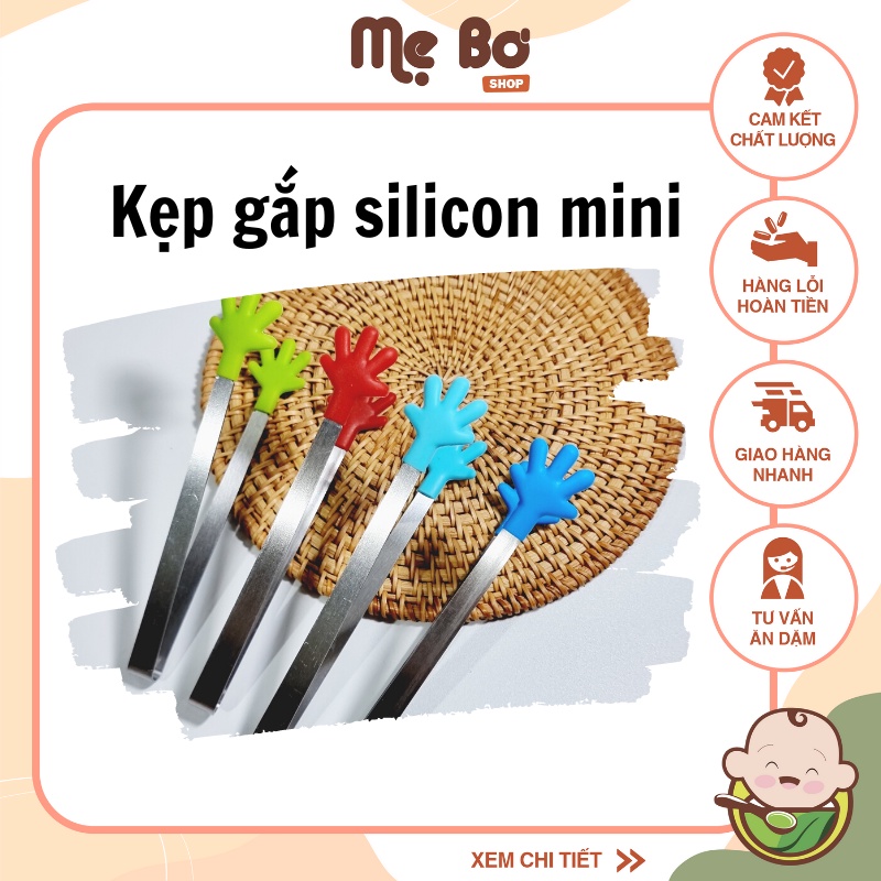 KẸP THỨC ĂN SILICON MINI