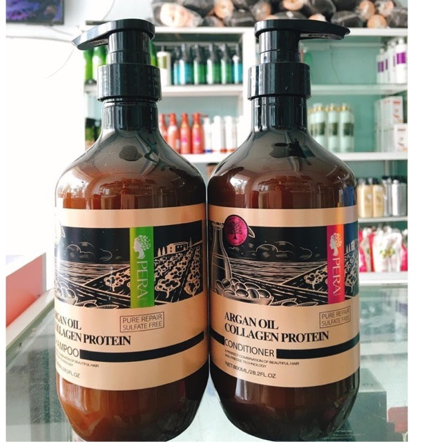 Cặp Gội Xả Pera Argan Oil 800ml x2