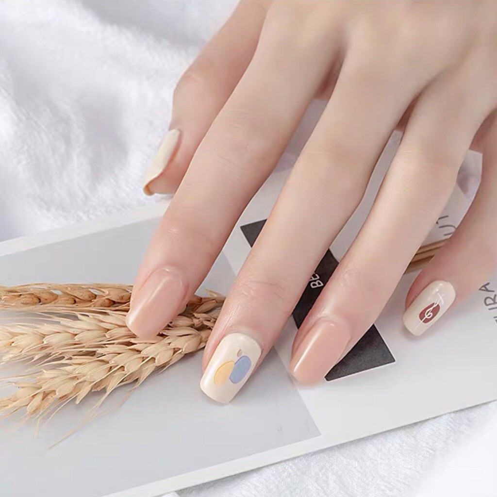 Sticker nail vệt sơn màu sắc các hình trừu tượng trang trí móng tay nghệ thuật (lẻ 1 tấm)