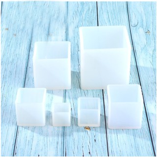 Khuôn khối vuông silicon nhiều kích cỡ làm handmade, diy, ...