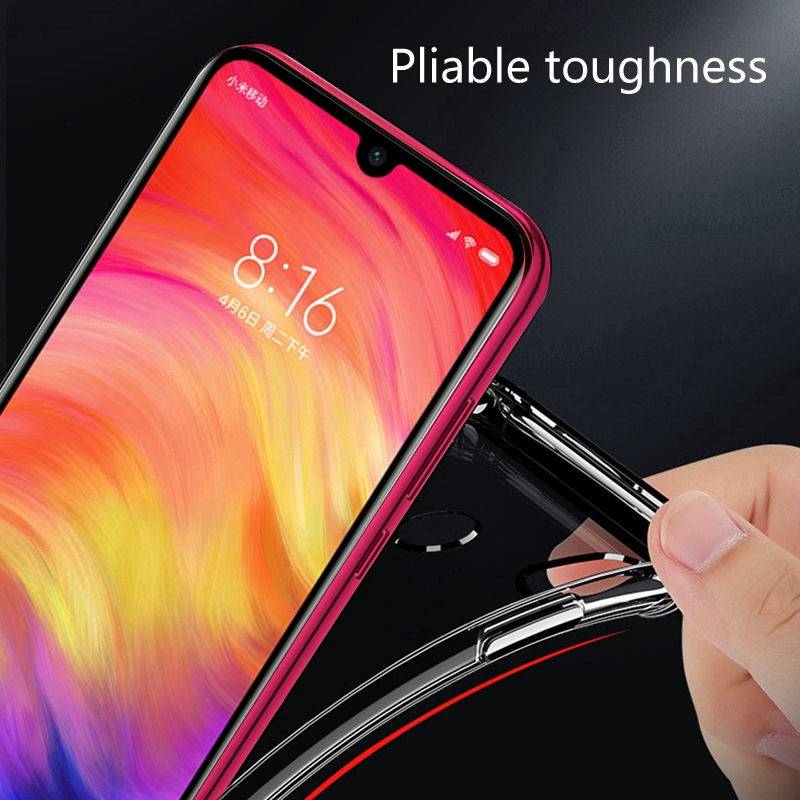 Casing Xiaomi Redmi Note 7 Pro Shockproof Transparent Soft Silicone Phone Case