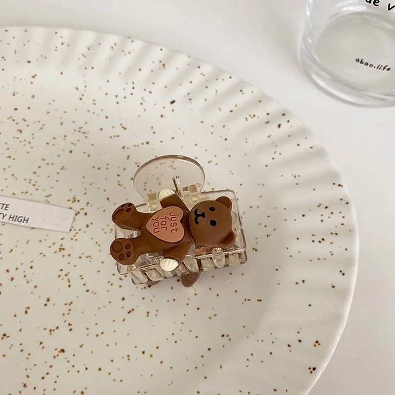 Kẹp tóc Seagloca hình gấu thiết kế dễ thương