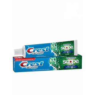 [USA] 1 tuýp Kem Đánh Răng Crest Complete Whitening Plus Scope Advanced Active Foam 232g - Mỹ