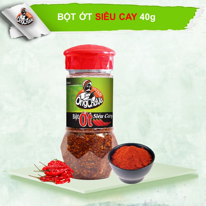 Bột ớt siêu cay Ông Chà Và 40gram (Extra hot chilli powder)