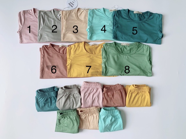 Bộ cotton lạnh cho bé