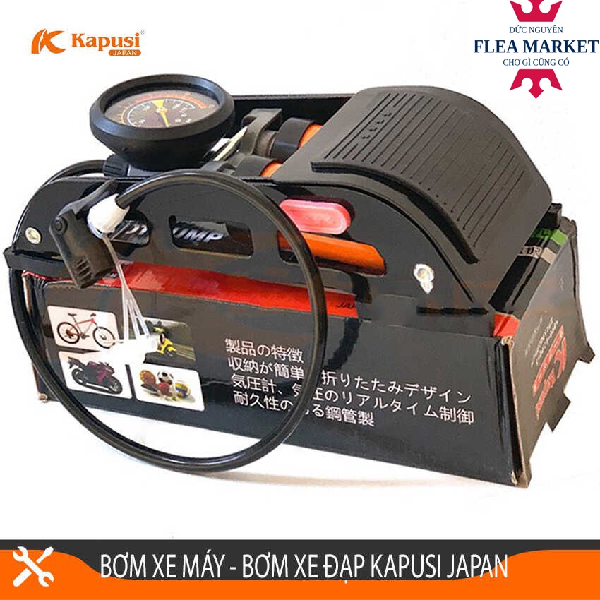 [MẪU MỚI] BƠM XE MÁY - XE ĐẠP KAPUSI JAPAN CÔNG NGHỆ NHẬT BẢN BẢO HÀNH 12 THÁNG