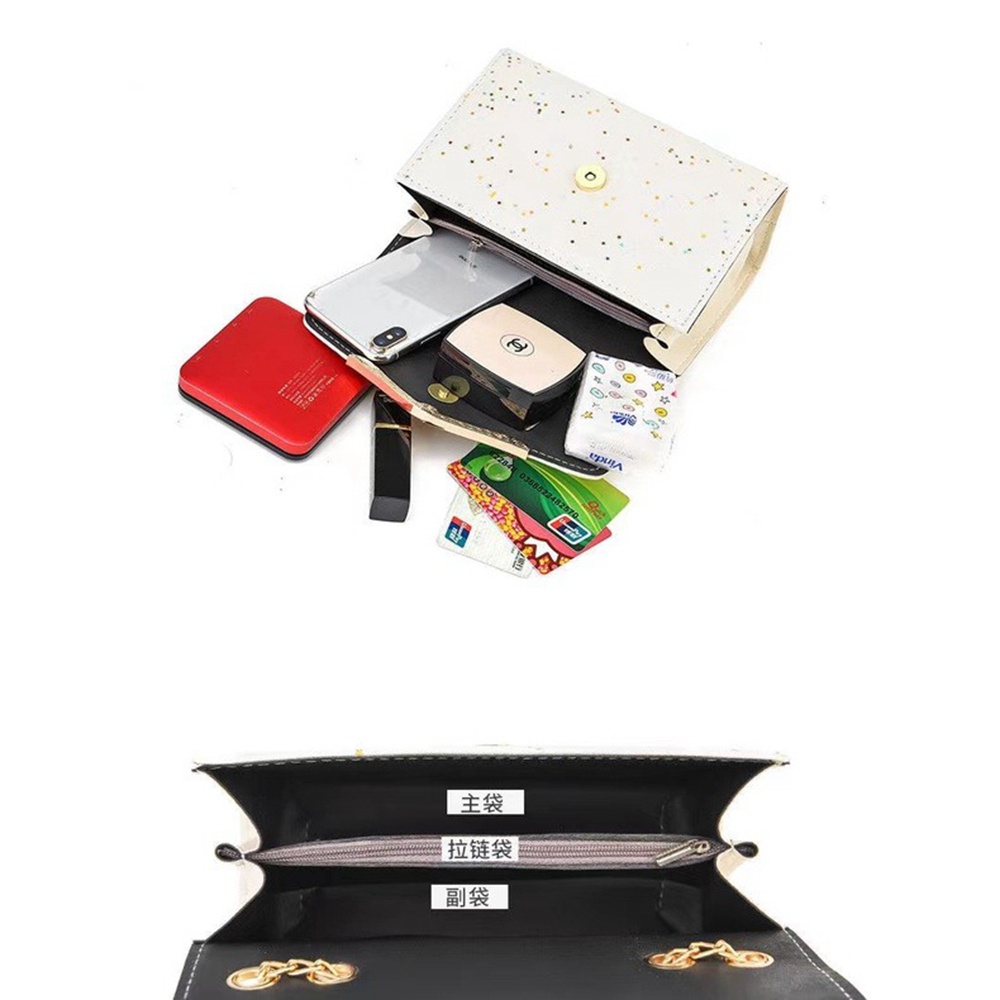 Túi Đeo Chéo Vai Đính Sequin Lấp Lánh Thời Trang Dành Cho Nữ