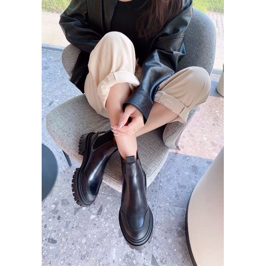 Boots đế cao rãnh răng cưa zR . ảnh thật