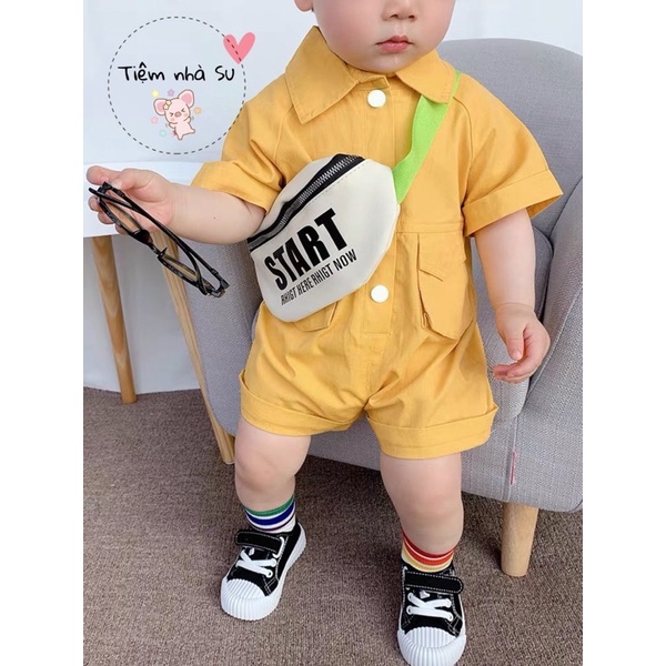 Jumpsuit cho bé trai bé gái phong cách Hàn Quốc (08-20kg)