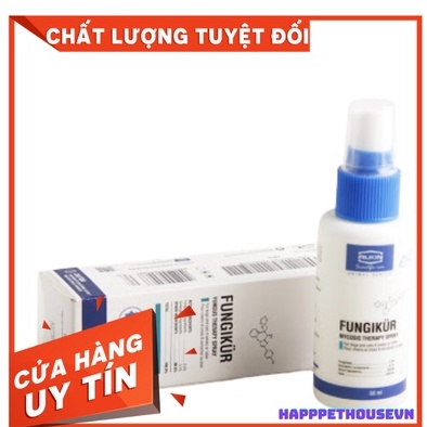 Chai xịt Mitecyn 50ml chuyên ve ghẻ demodex cho thú cưng chó mèo