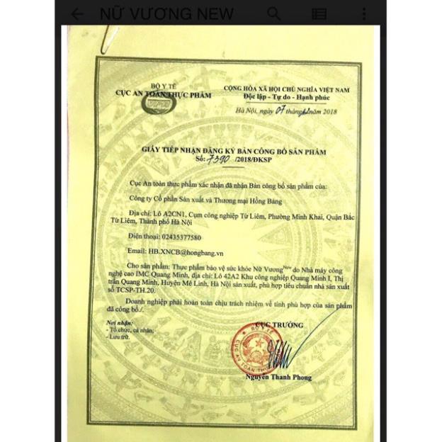 Viên uống Nữ vương New – Hỗ trợ điều trị viêm nhiễm phụ khoa (Hộp 30 viên)