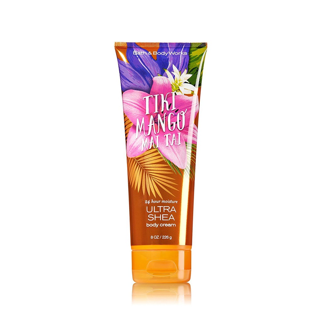 Kem dưỡng ẩm Bath &amp; Body Works body cream 226g - Tiki Mango Mai Tai (Mỹ)