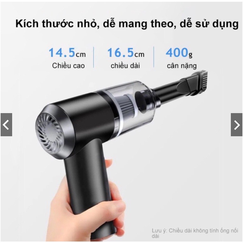MÁY HÚT BỤI CẦM TAY LOẠI CAO CẤP 2 PIN HÚT MẠNH PIN TRÂU BH 1:1