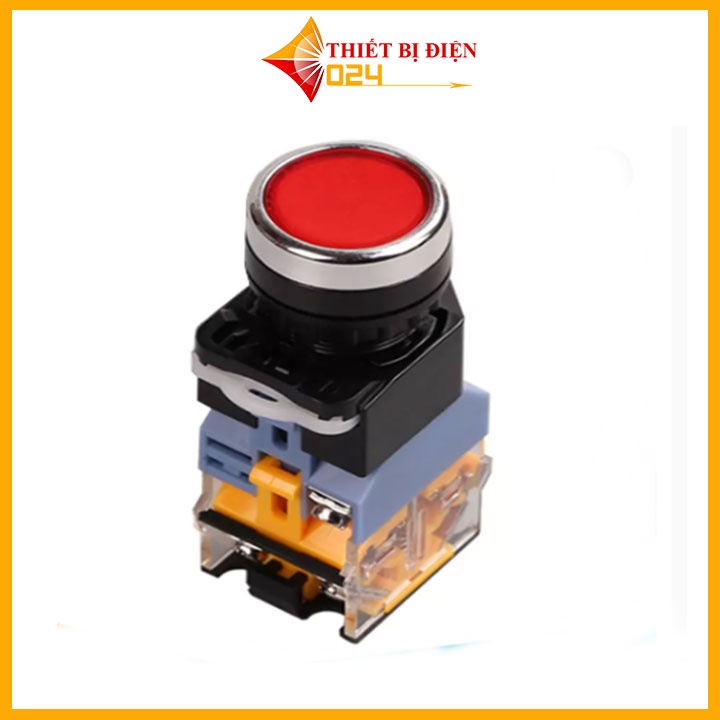 Nút Nhấn Đề Giữ Có Đèn LA38 380V-10A 2 Thường Đóng