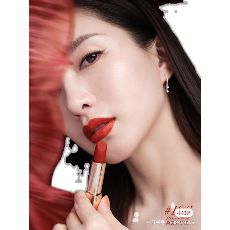 Lancome Son Môi Màu Đẹp Chất Liệu Da Tanabata #Son Bóng Màu Cam 196 Cinnabar