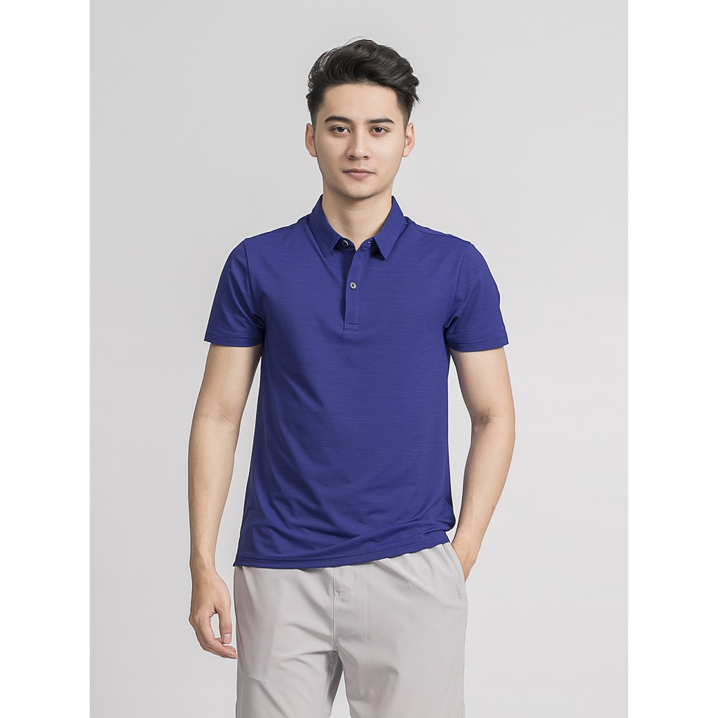 Áo polo nam ARISTINO dáng Slim fit ôm gọn, bề mặt lưới xốp nhẹ, polyester cool mát lạnh - APS022S9