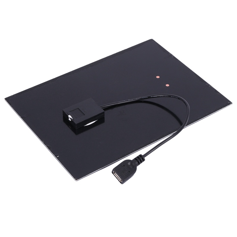 Quạt Thông Gió Làm Mát Bằng Kim Loại 8Inch Màu Đen Chạy Bằng Năng Lượng Mặt Trời 5W