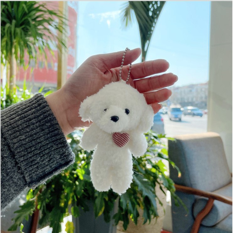 Móc khóa gấu trắng dễ thương giá rẻ thích hợp cho học sinh SUNNYSTORE