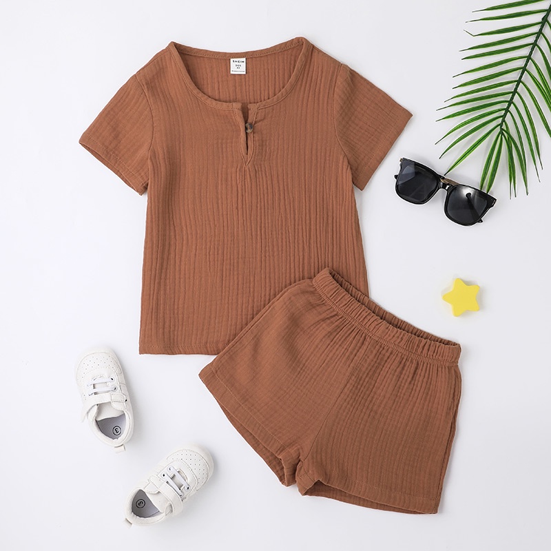 Combo bộ đồ bé trai 4-7 tuổi tay ngắn áo phông quần đùi set mùa hè thời trang cho bé trẻ em