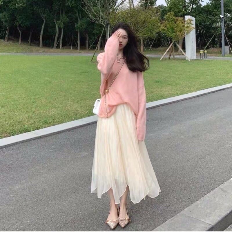 Chân váy dài lưới cao cấp dài 80cm Quảng Châu