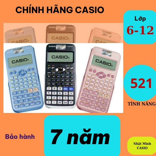 Máy tính cầm tay CASIO fx 580 VNX chính hãng, máy tính Casio 580vnx chính hãng, máy tính cầm tay 580 bảo hành 7 năm