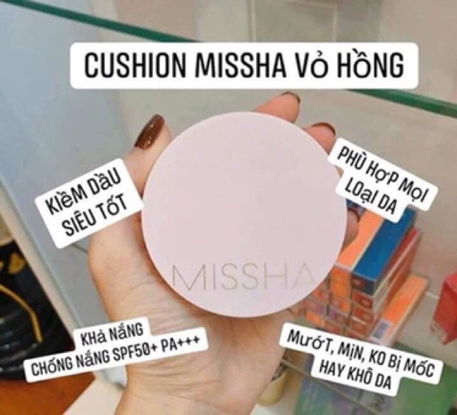 [NEW 2018] Phấn Nước Che Phủ Tốt, Lâu Trôi Missha Magic Cushion ( Bản vỏ hồng)