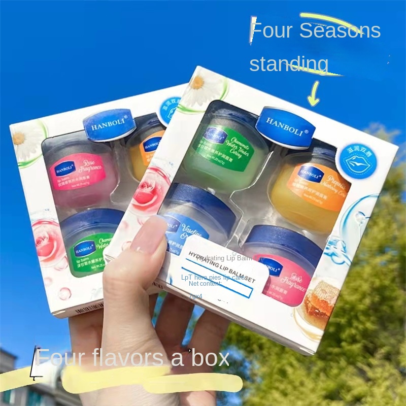 💋Son dưỡng môi Vaseline 💋Hộp 4 Son Dưỡng Môi Vaseline Tk14201