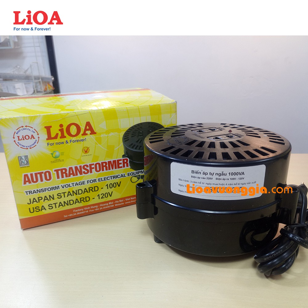 Đổi điện 220V sang 100 - 120V LiOA công suất 1000VA - DN010