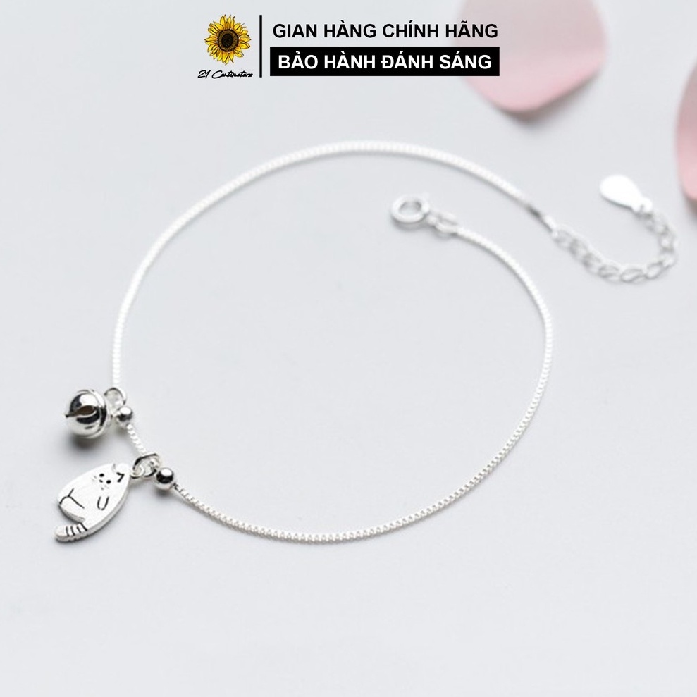 Lắc chân bạc 21 Centimeters Cute Cat
