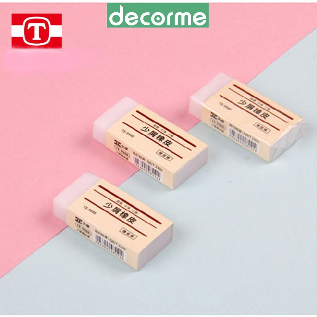 [Mã SKAMLSC164 giảm 10% tối đa 50K đơn 100K] Tẩy chì dupe Muji phong cách tối giản phụ kiện văn phòng phẩm DecorMe