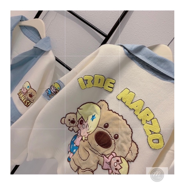 Khoác len gấu siêu xinh