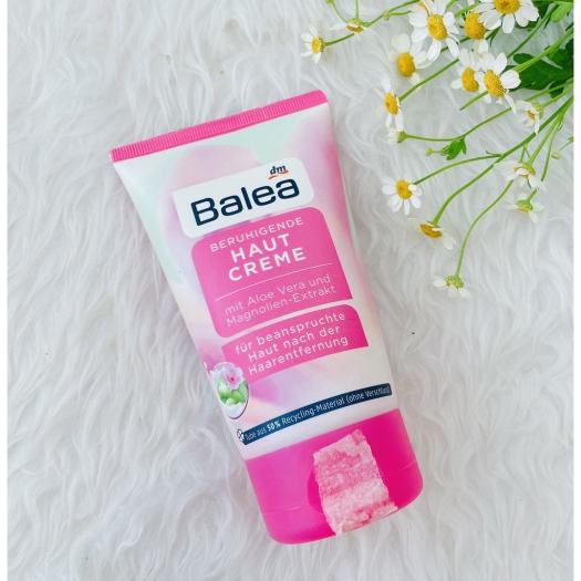 Kem tẩy lông và kem dưỡng sau wax làm dịu da, ức chế mọc lông Balea