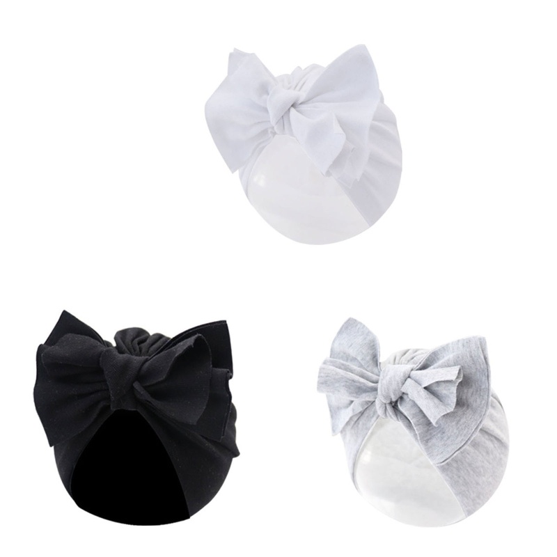 Mũ Beanie Chất Liệu Cotton Trang Trí Nơ Phong Cách Ấn Độ Thời Trang Xuân Thu Cho Bé Gái