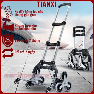 Xe Kéo Hàng Gấp Gọn Leo Cầu Thang Đẩy Hàng Đi Chợ Siêu Thị Đa Năng Siêu Mạnh Mẽ Thách Thức Mọi Địa Hình