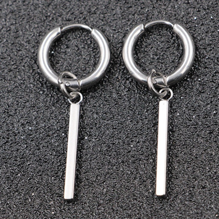 Bông Tai Nam Titan Không Đen TT 1417 - 1 cặp