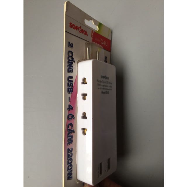 Ổ CHIA ĐIỆN TÍCH HỢP CỔNG USB SẠC ĐIỆN THOẠI