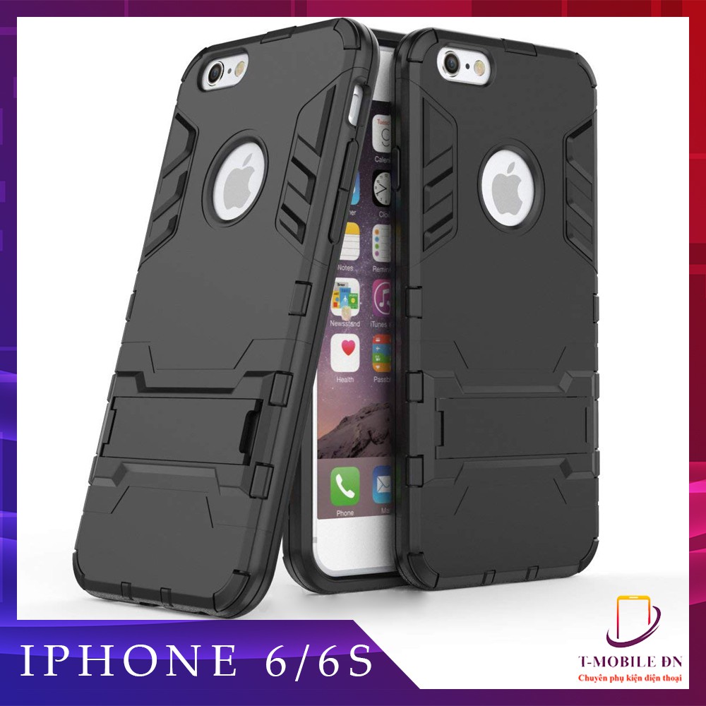 Ốp lưng iPhone 6 6s Plus 7 8 Plus iPhone X XR XS Max iron man chống sốc bảo vệ camera