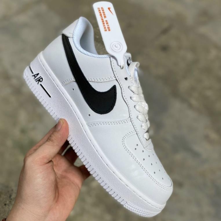 |  KHOAI SNEAKER| Giày thể thao A F 1 móc đen, trắng viền đen sc