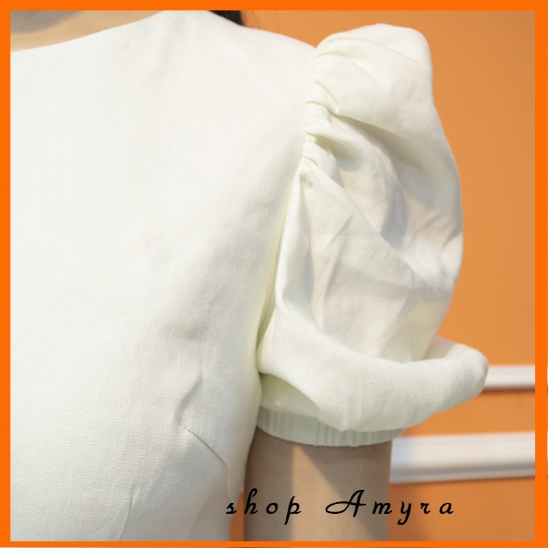 [Mã WAMT1505 giảm 10K đơn 0K] Đầm body dự tiệc 💖 FREESHIP 💖 xẻ tà - Váy trắng body vải linen - AMYRA DA01 | BigBuy360 - bigbuy360.vn