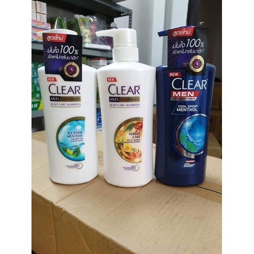 Bộ Dầu Gội Clear Men và Clear Bạc Hà Nhập Khẩu Thái Lan