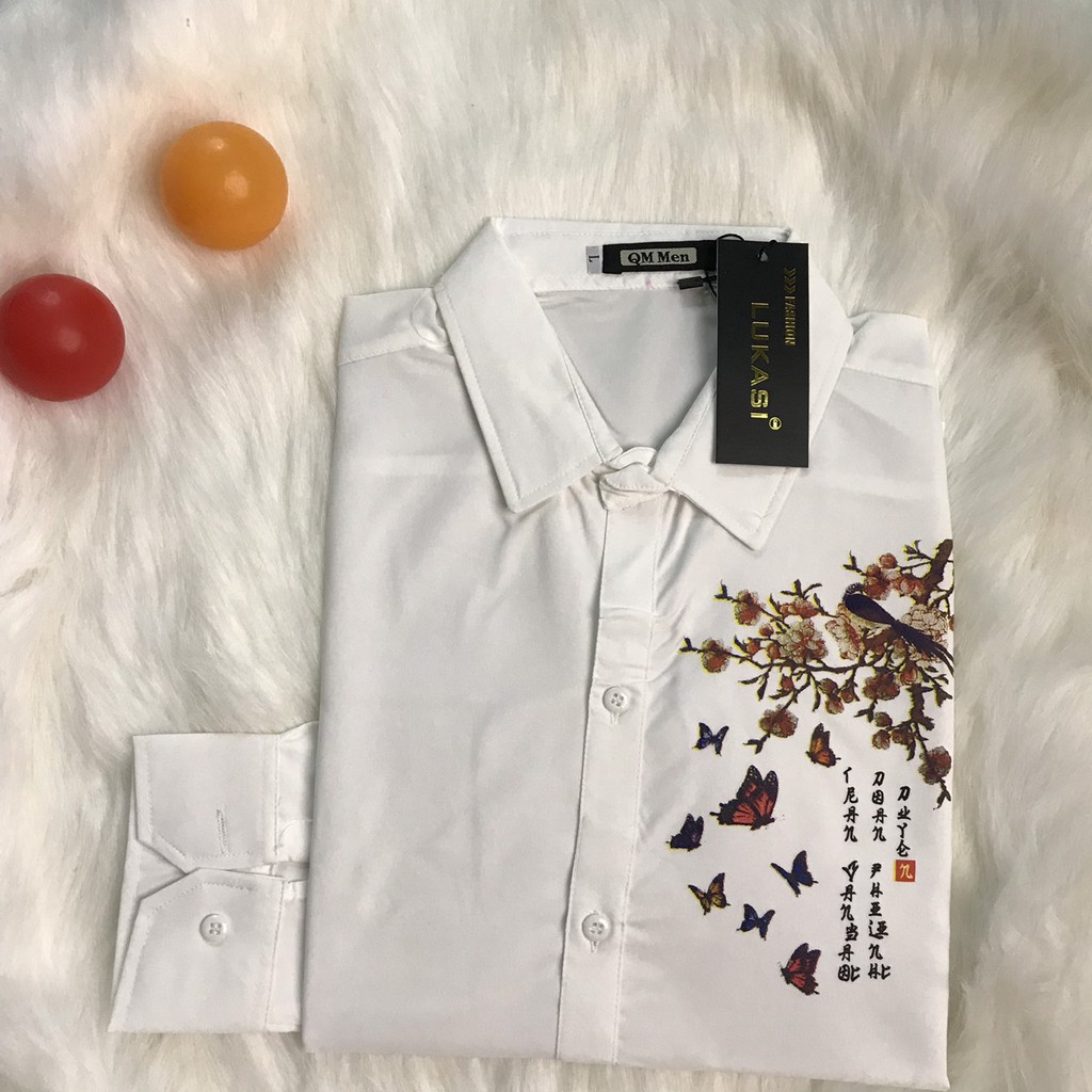 ÁOSơ Mi Nam CHẤT LỤA DÀI TAY PHONG CÁCH .Áo Sơ Mi Cặp Đôi Nam Nữ Cành Hoa Đào- Two | BigBuy360 - bigbuy360.vn