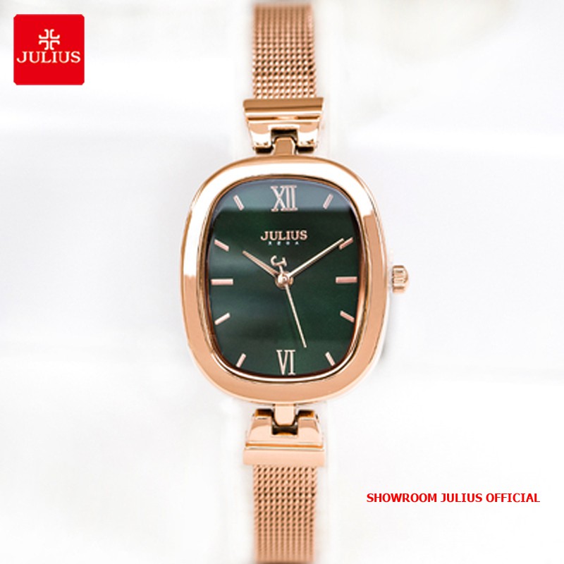 Đồng hồ nữ Julius Ja-1173 dây thép | Julius Official