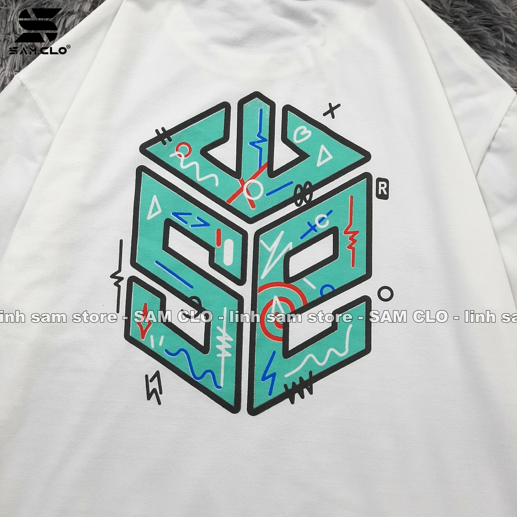Áo thun tay lỡ nam nữ SAM CLO phông form rộng dáng Unisex - Ulzzang mặc cặp, nhóm, lớp in hình LOGO CHỮ SWE