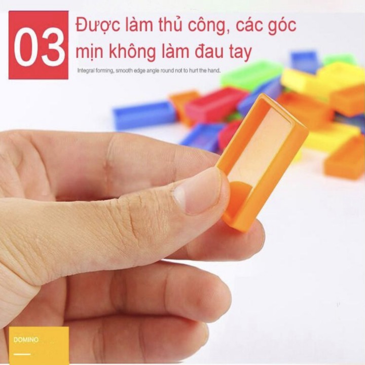 Xe lửa chạy bằng điện xếp domino thông minh cho bé