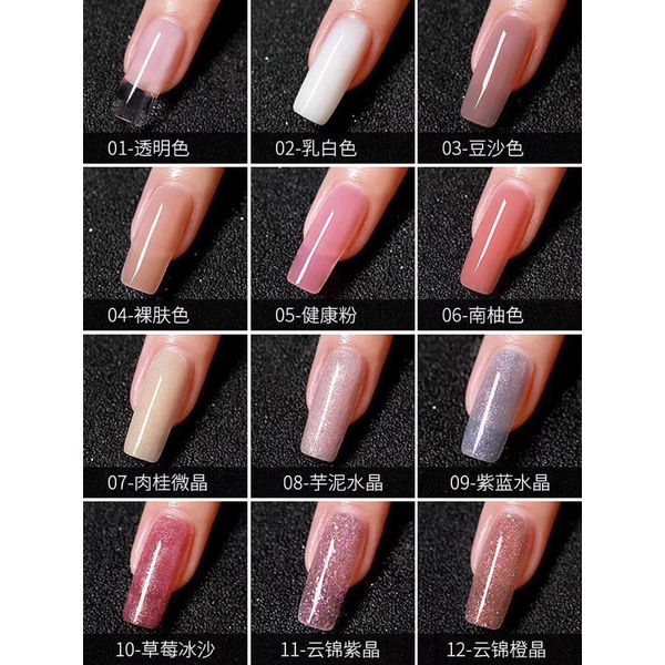 Gel gôm AS có 12 màu chọn lựa